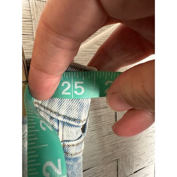 Abercrombie & Fitch light wash skinny jean distressed raw hem normcore plus size - Picture 7 of 12